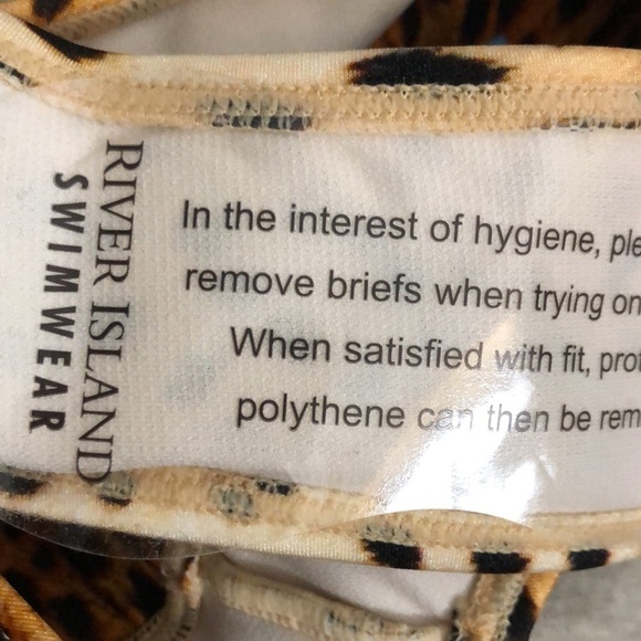 River Island Bikini Animal Print US Size 2 NWT - Picture 6 of 9